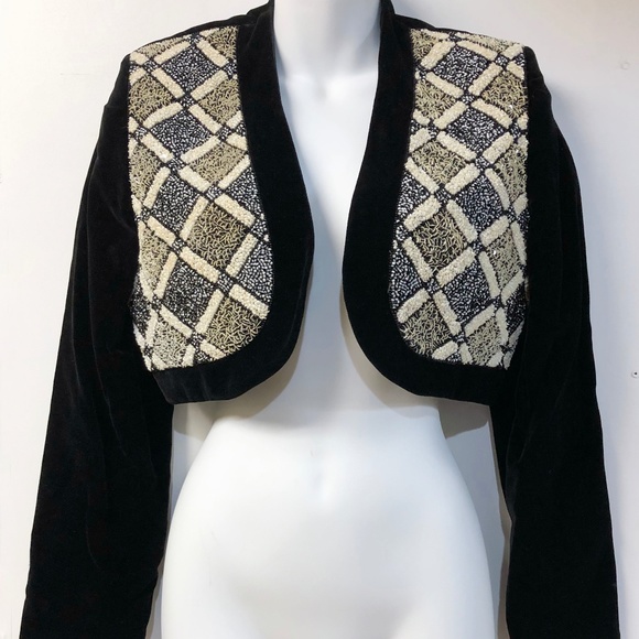 Vintage Escada Couture Beaded Bolero Jacket - Picture 2 of 4